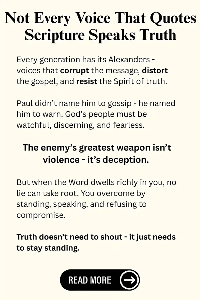 Who was Alexander the coppersmith