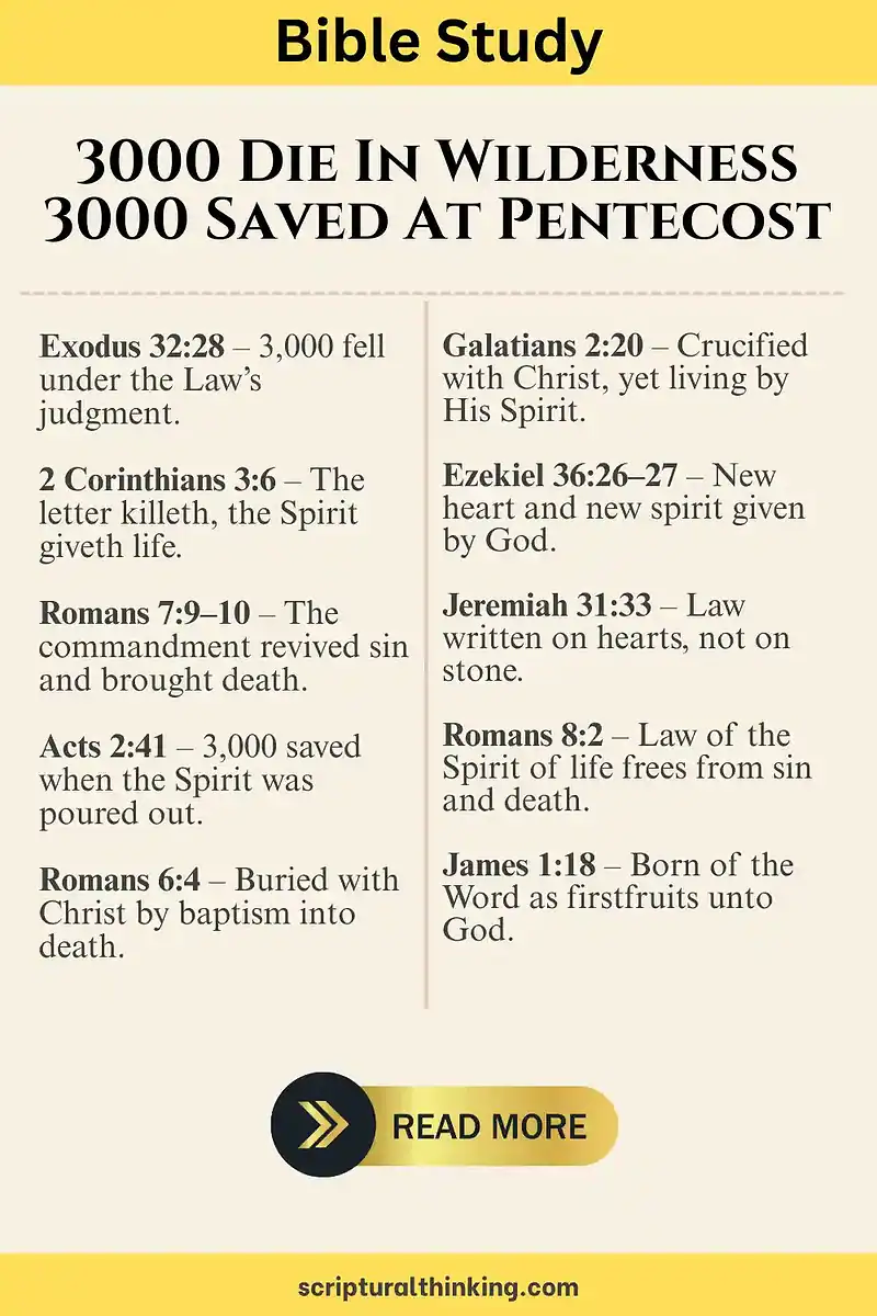 3000 saved at Pentecost