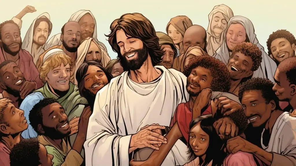 Jesus demonstrating love