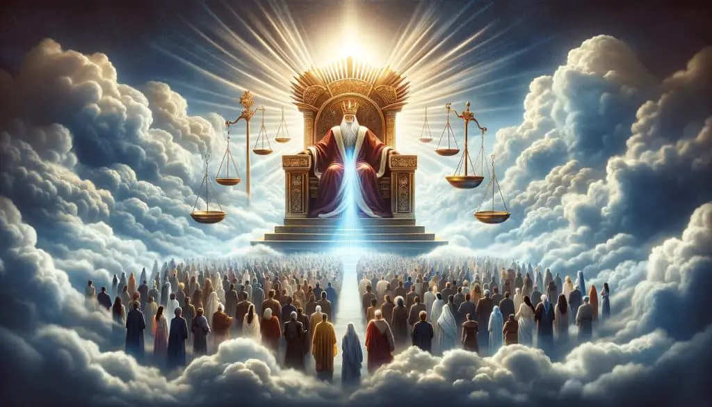 Psalm 9:8 - "And he shall judge the world in righteousness, he shall minister judgment to the people in uprightness."