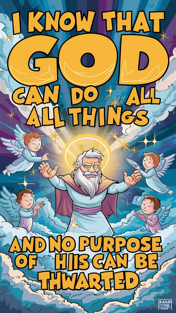Then Job replied to the Lord: I know that you can do all things; no purpose of yours can be thwarted.