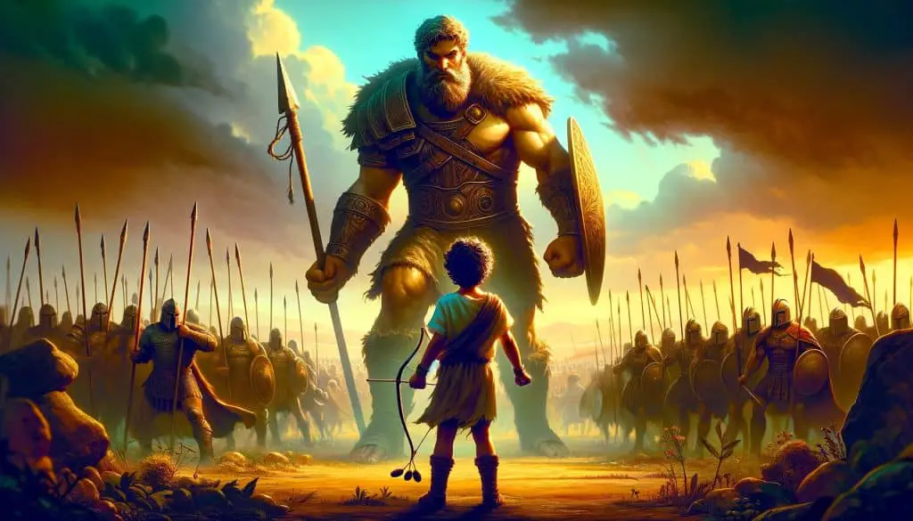 David's Faith Defying Goliath