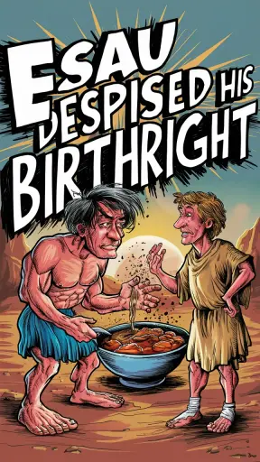Esau despised his birthright