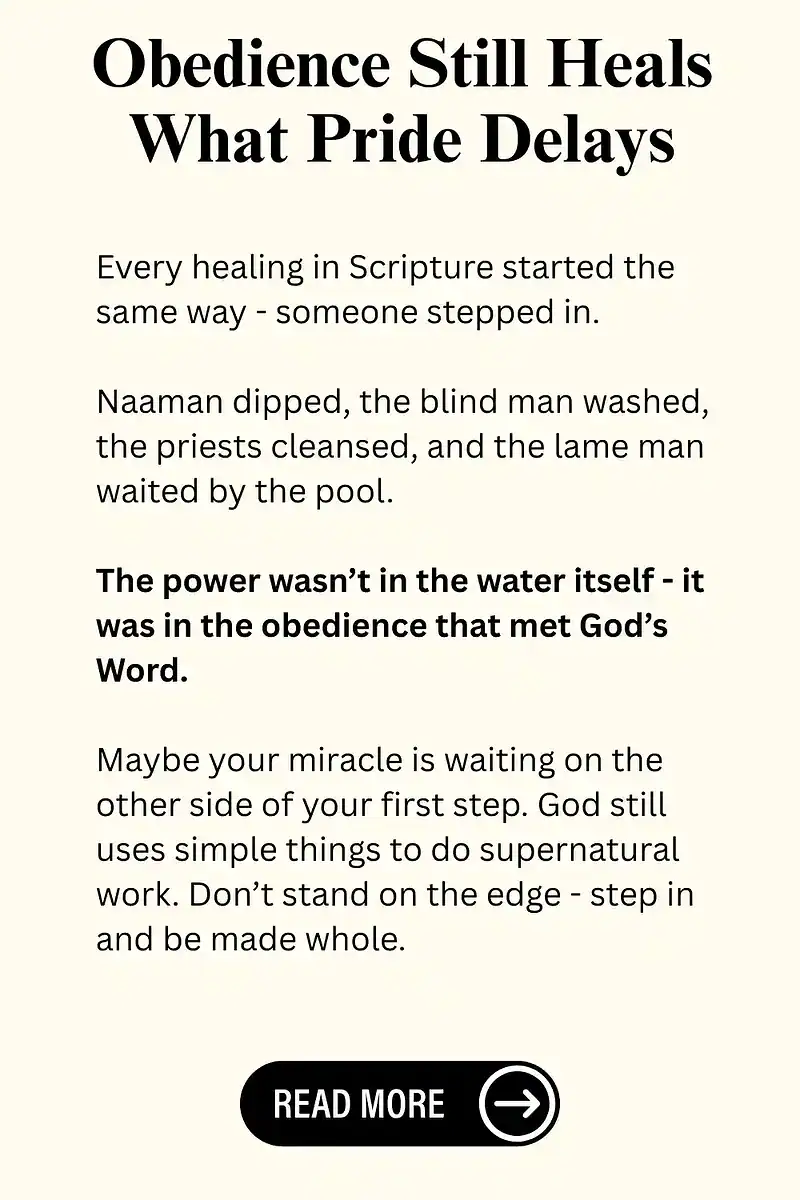 Times Water Was Used for Healing in the Bible