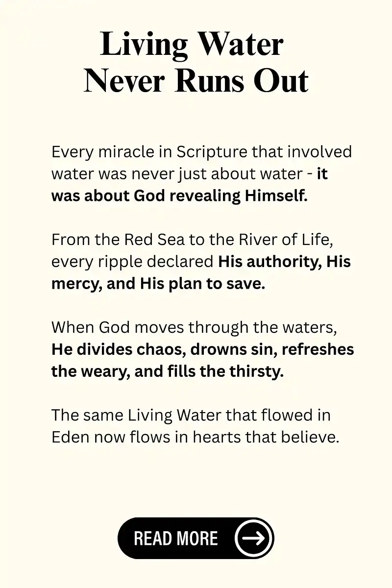 Living Water Never Runs Out