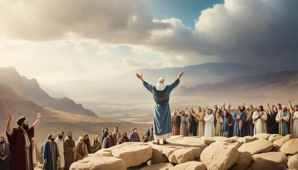 The Israelites' submission to Moses' leadership