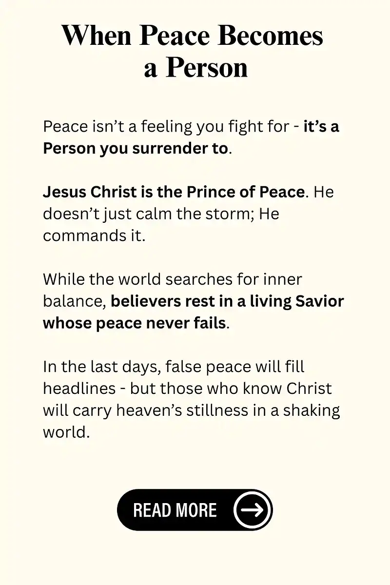 what does the bible say about peace in the last days