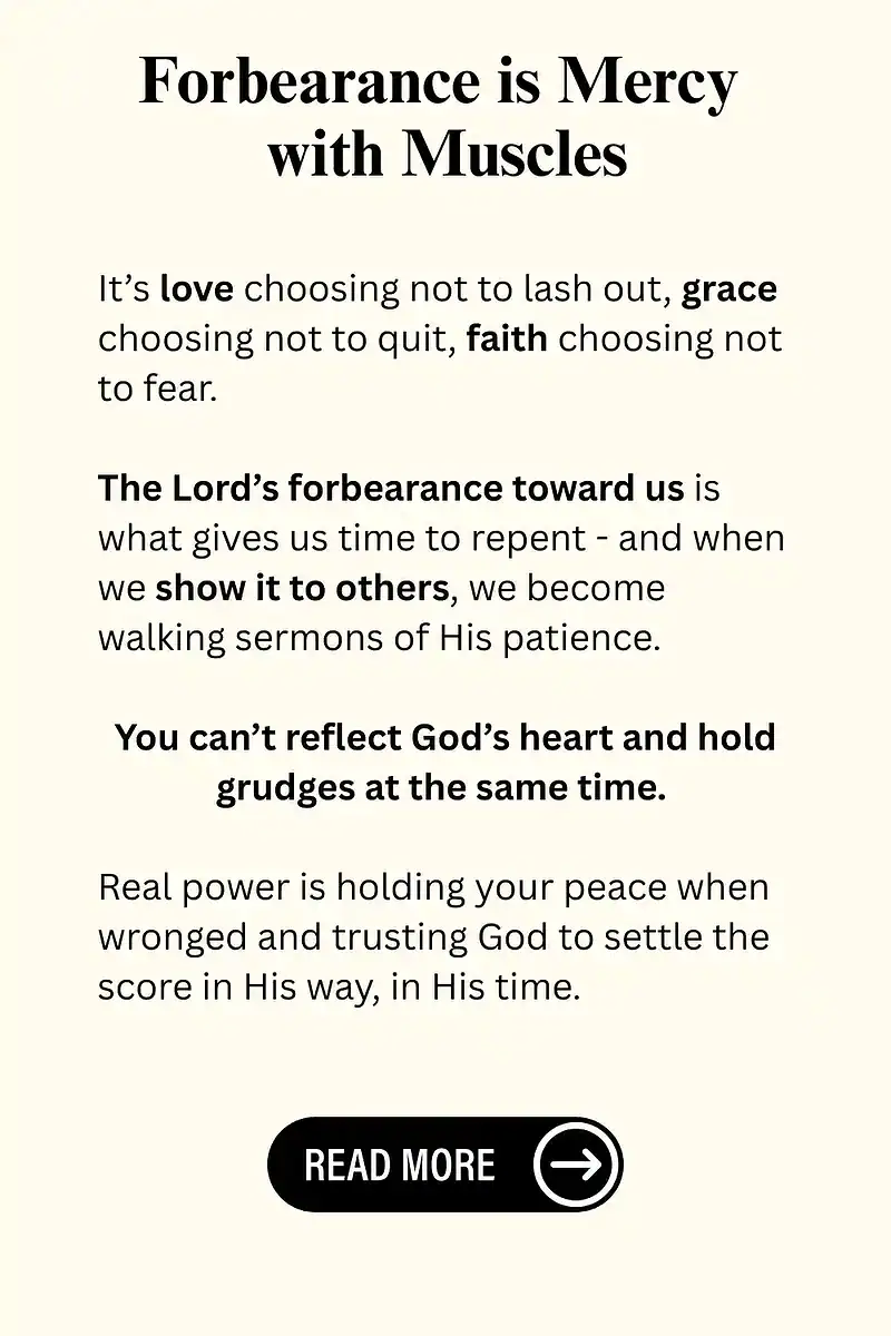 forbearance vs patience