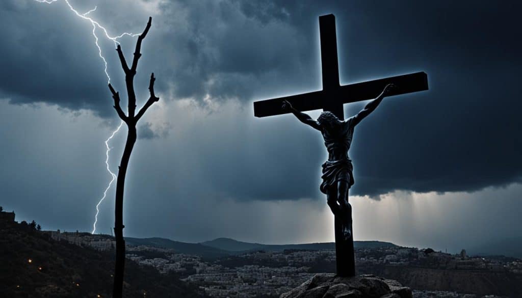 Crucifixion near Zion