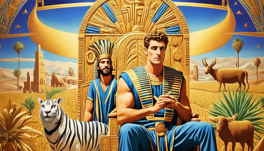 Joseph interprets pharaoh's dreams