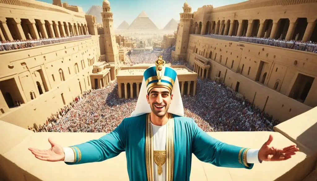 Joseph rising to power in Egypt