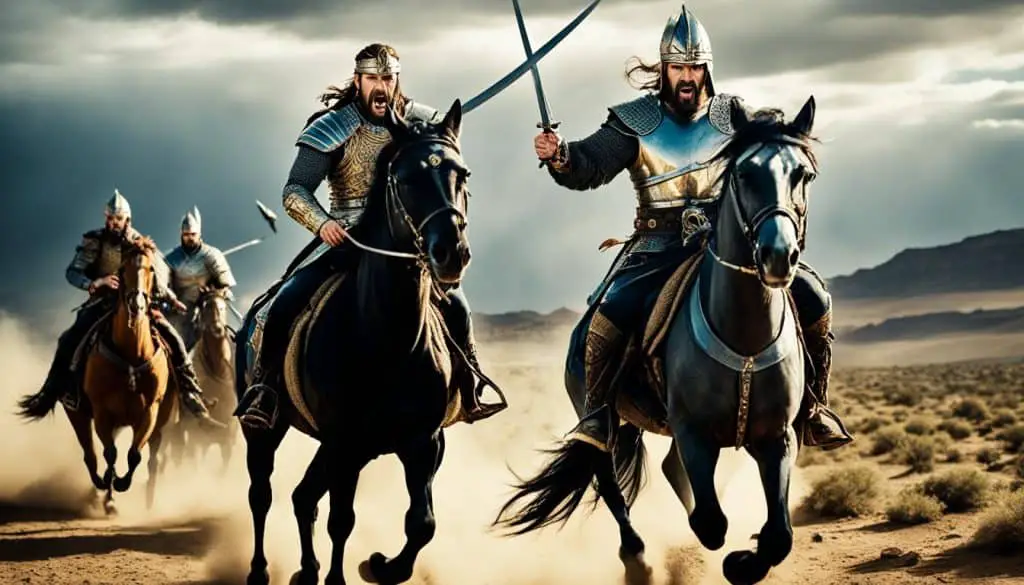 King Ahab and Ben-Hadad in battle