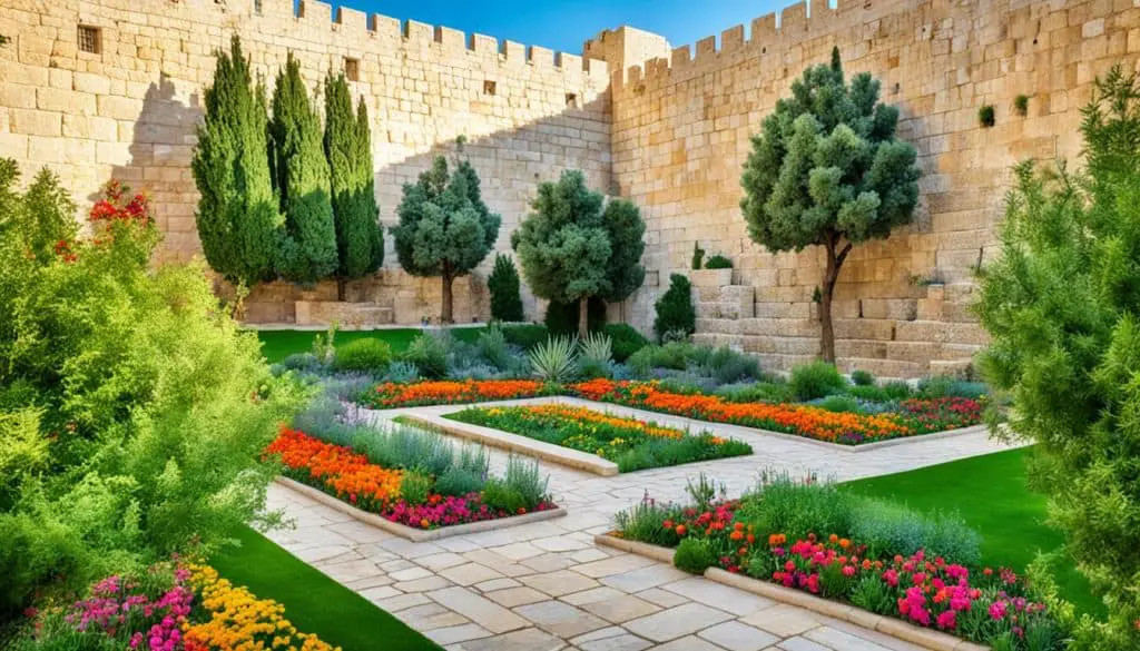 gardens near Jerusalem's walls