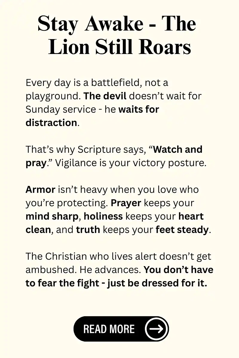 be sober and vigilant