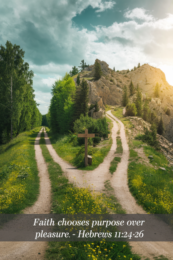 Faith chooses purpose over pleasure