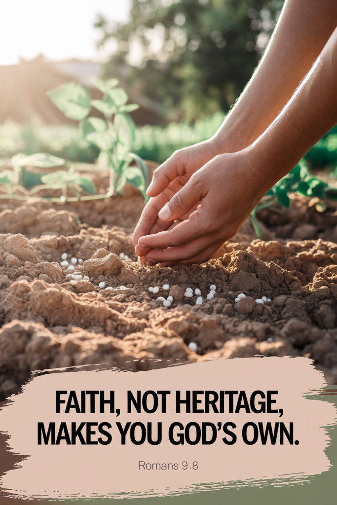 Faith, not heritage, makes you God's own