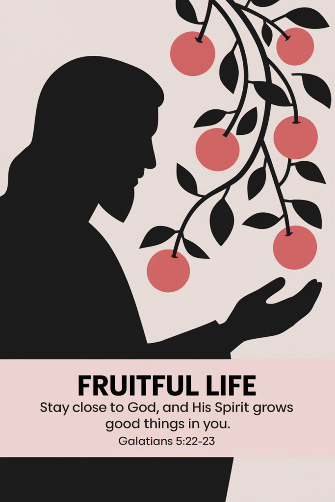 Fruitful Life - Stay close to God, and His Spirit grows good things in you
