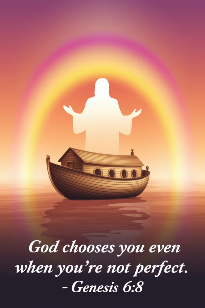 God chooses you even when you're not perfect