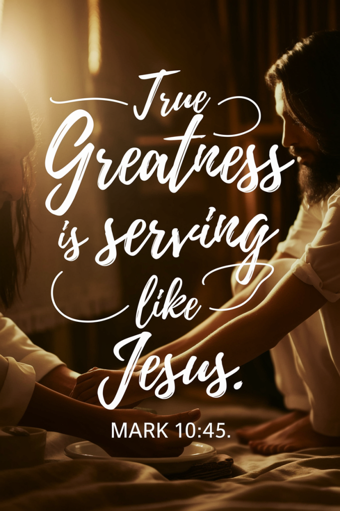 True greatness is serving like Jesus