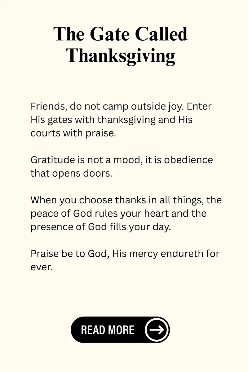 Bible Study About Gratitude