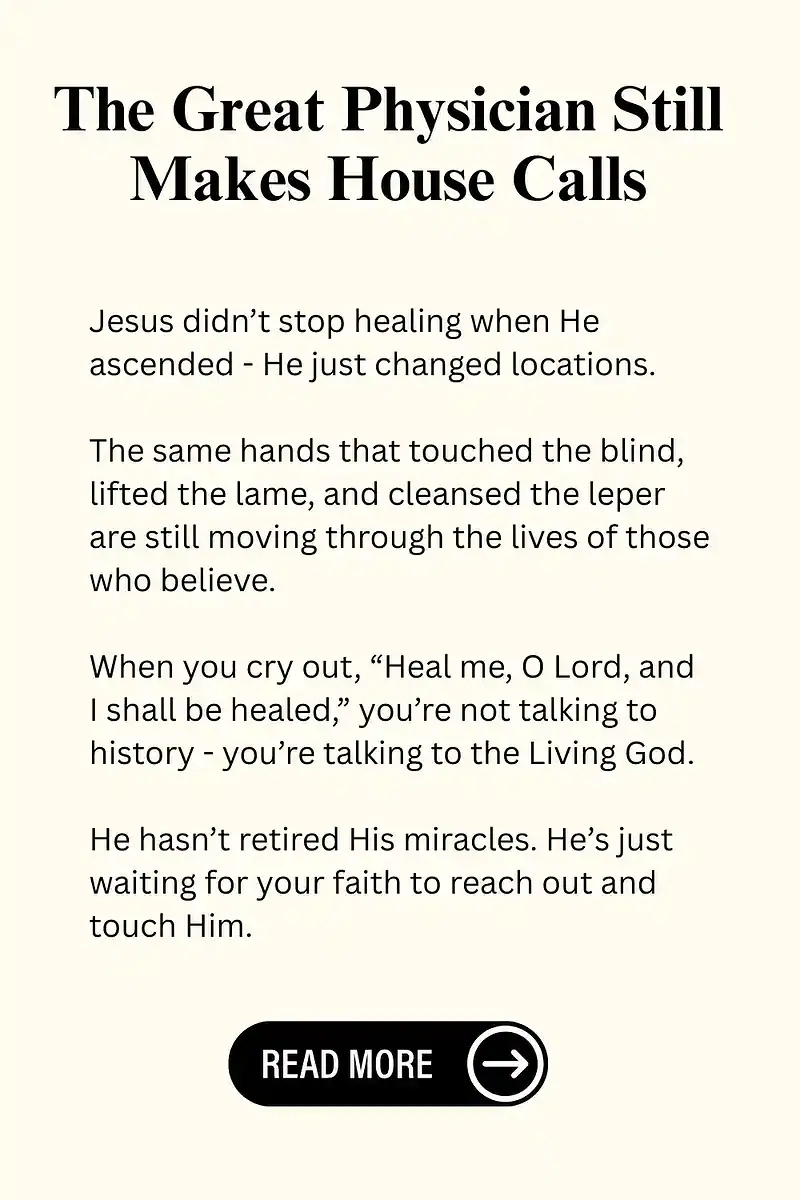 Bible Study About Healing: God’s Healing Touch