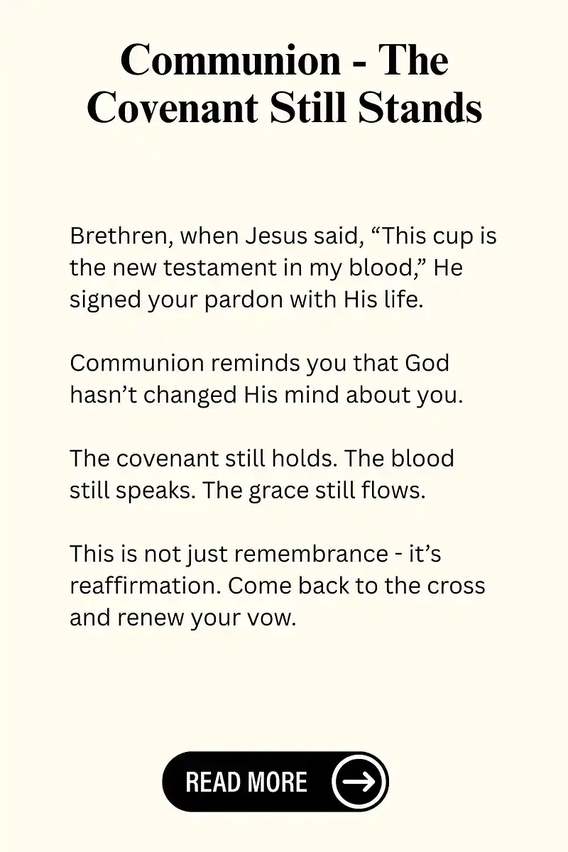 Bible Study About Holy Communion