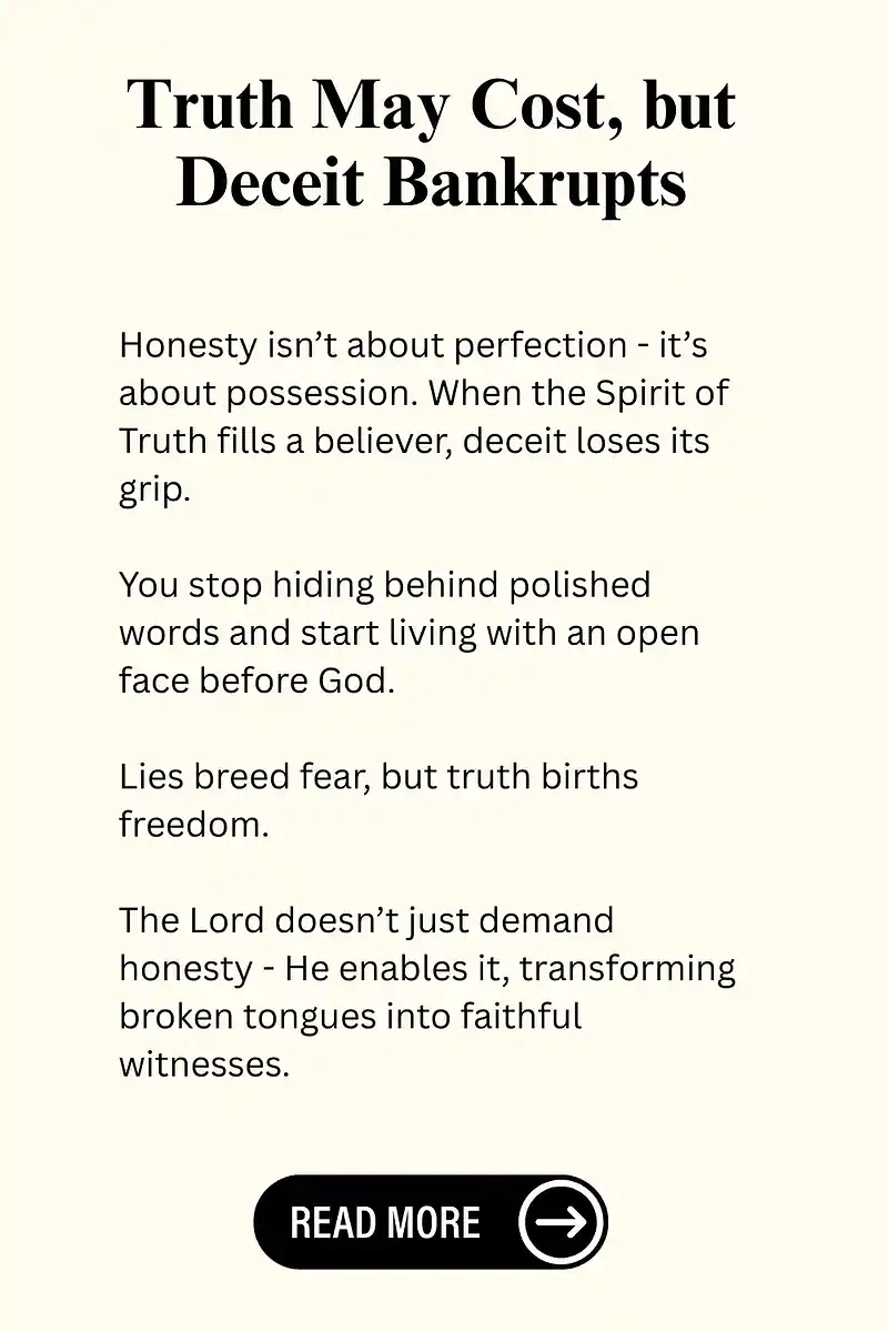 Bible Study About Honesty