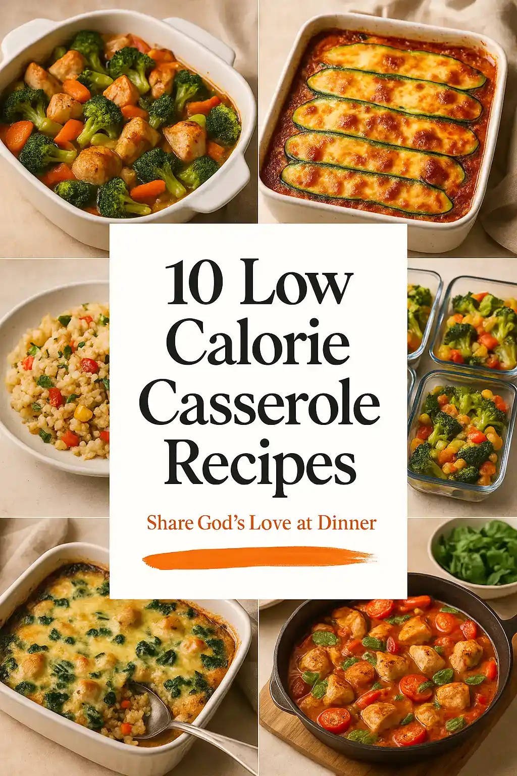 Low Calorie Casserole Recipes: Share God's Love at Dinner