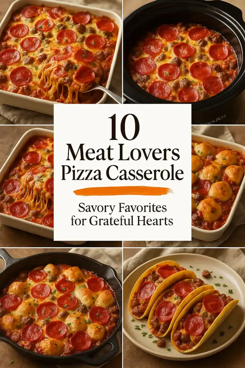 Meat Lovers Pizza Casserole