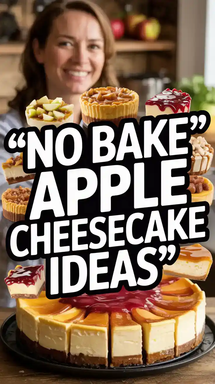 No Bake Apple Cheesecake