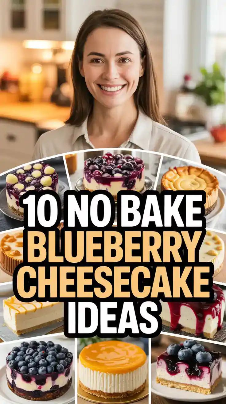 No Bake Blueberry Cheesecake