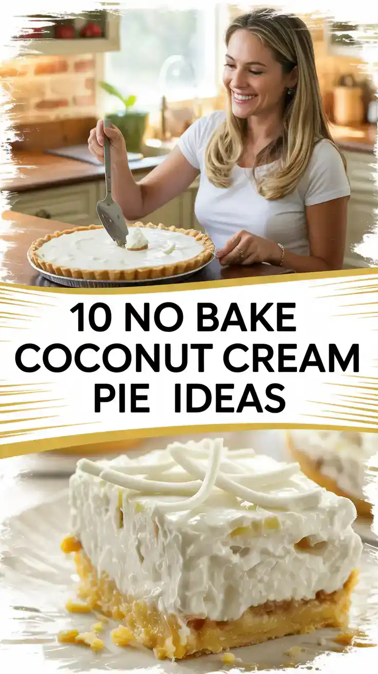 No Bake Coconut Cream Pie