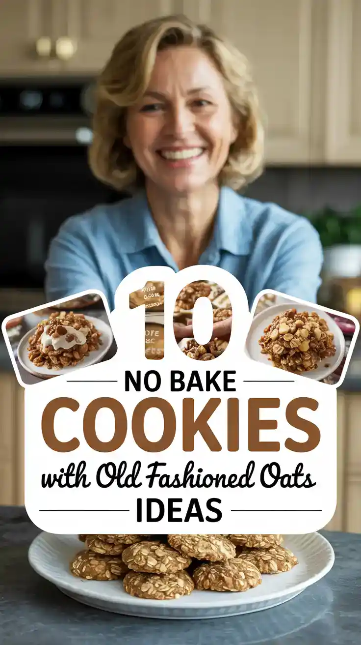 No Bake Cookies with Old Fashioned Oats