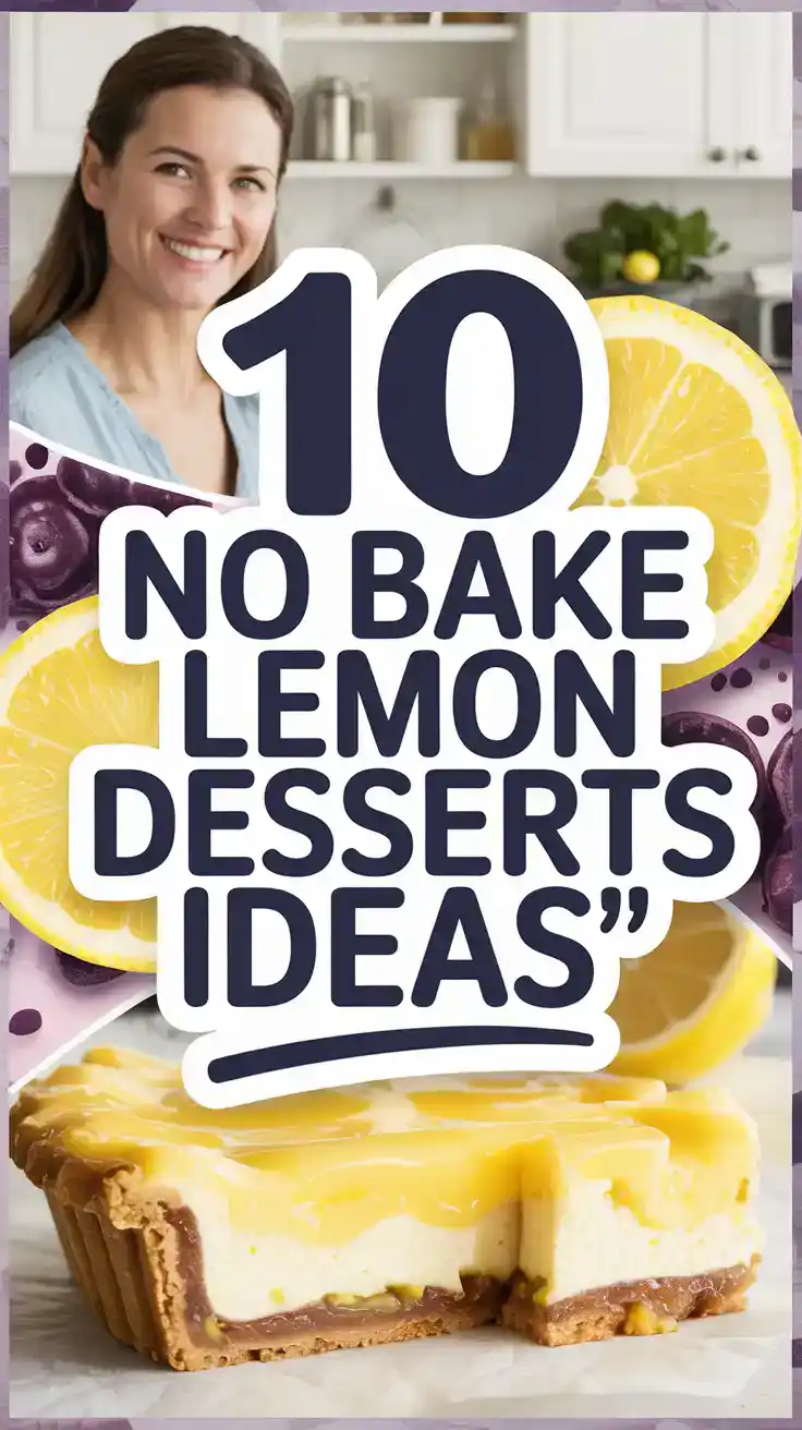 No Bake Lemon Desserts