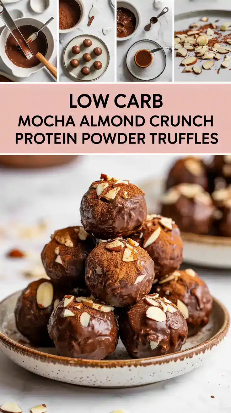 Almond Crunch Protein Powder Truffles