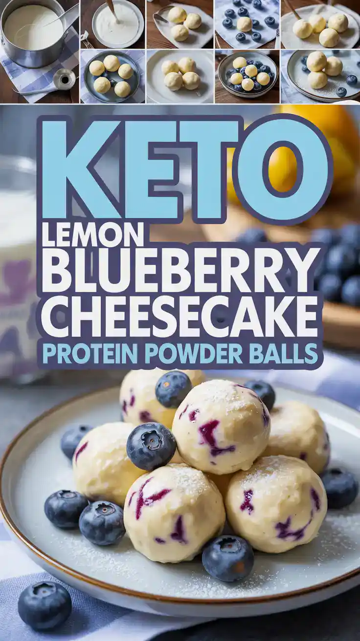 Blueberry Cheesecake Protein Powder Balls