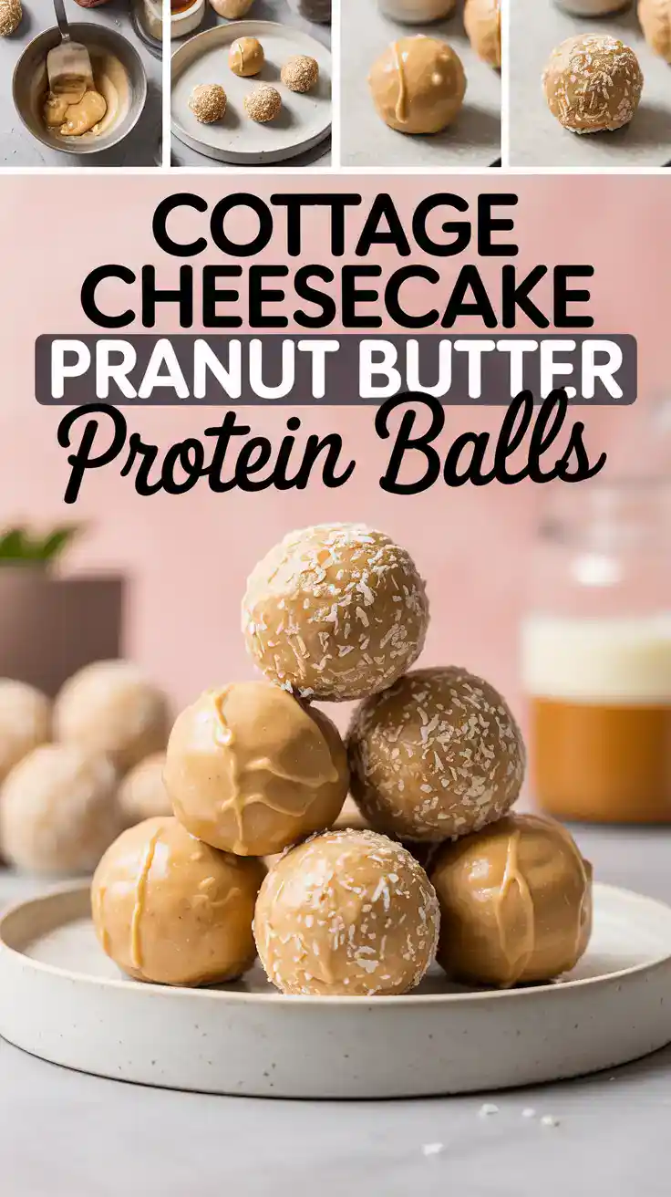 Cheesecake Peanut Butter Protein Balls