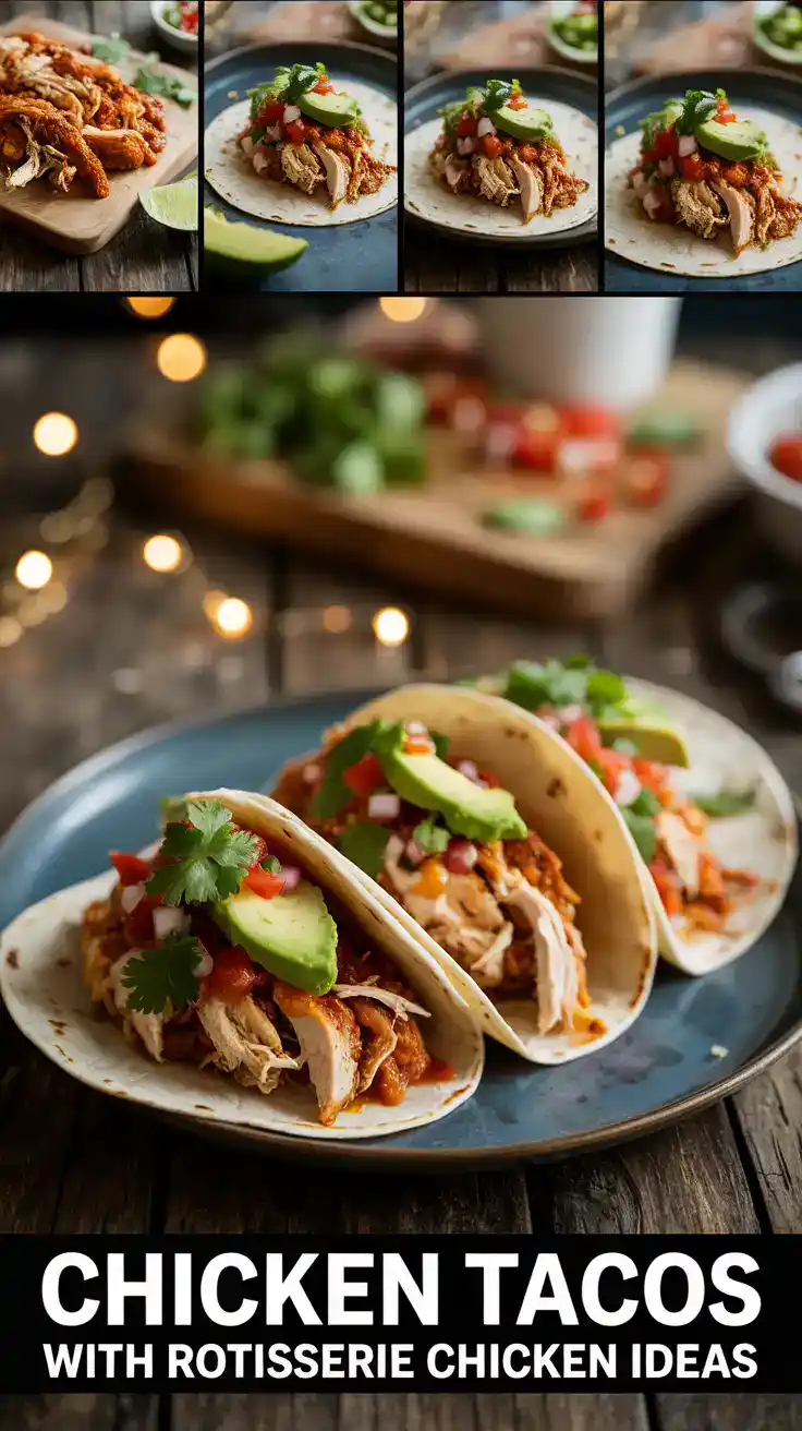 Chicken Tacos With Rotisserie Chicken