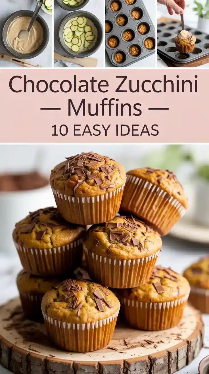 Chocolate Zucchini Muffins