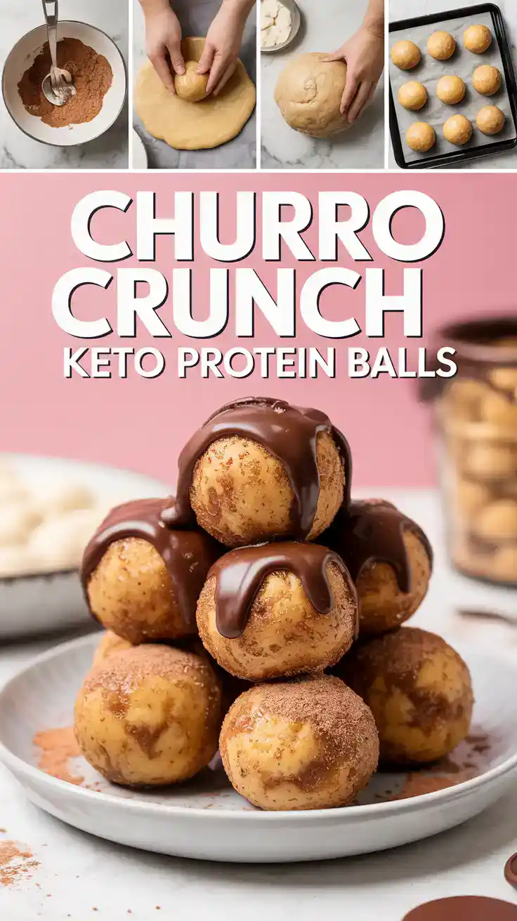 Churro Crunch Keto Protein Balls