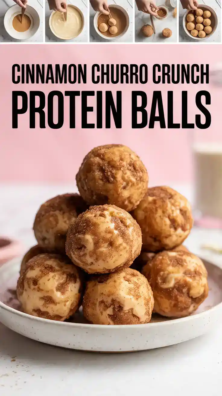 Cinnamon Churro Crunch Protein Balls