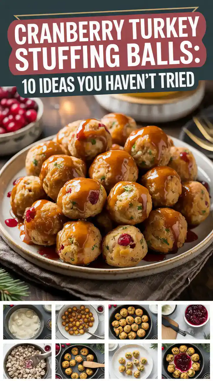 Cranberry Turkey Stuffing Balls