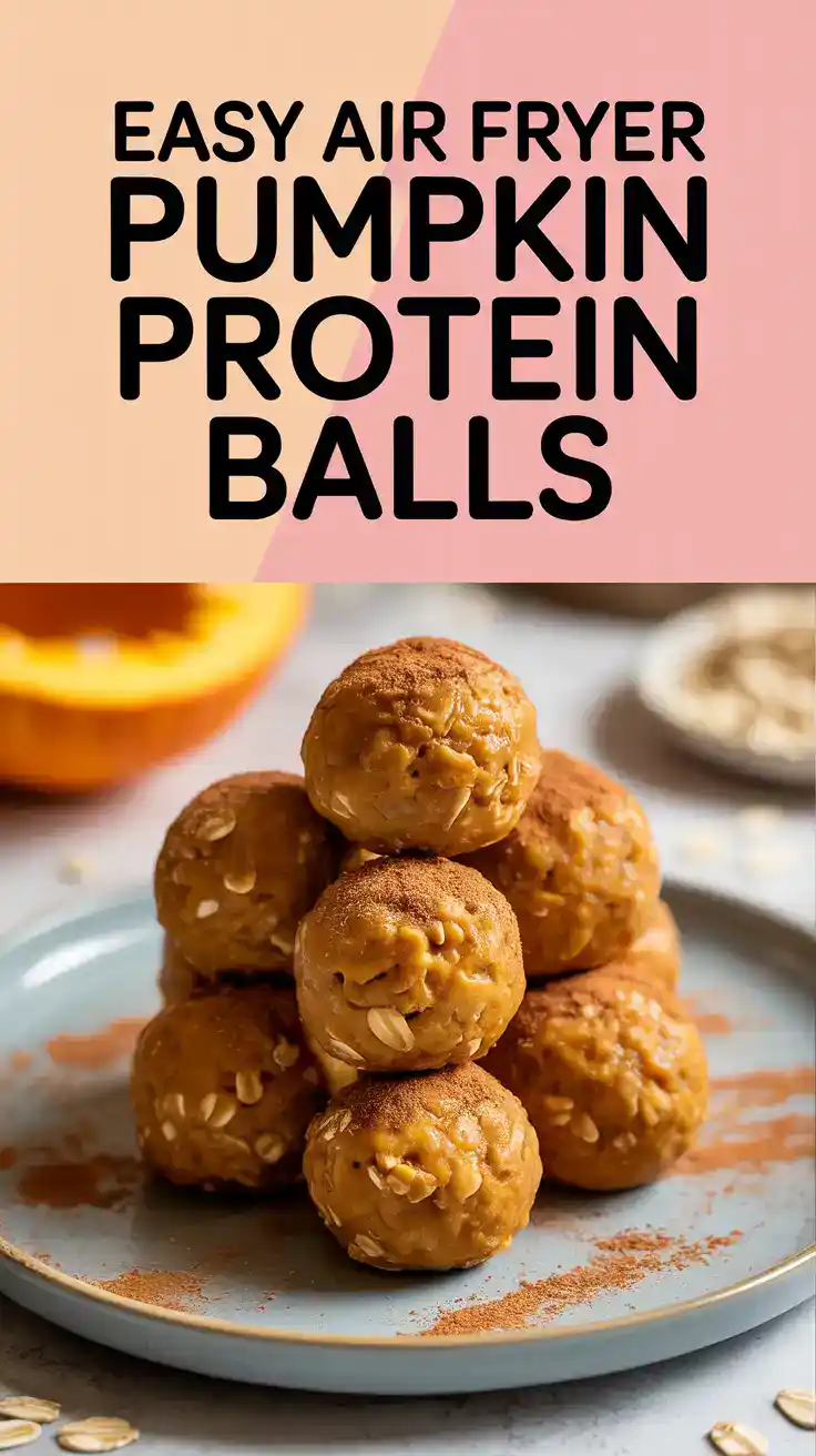 Easy Air Fryer Pumpkin Protein Balls