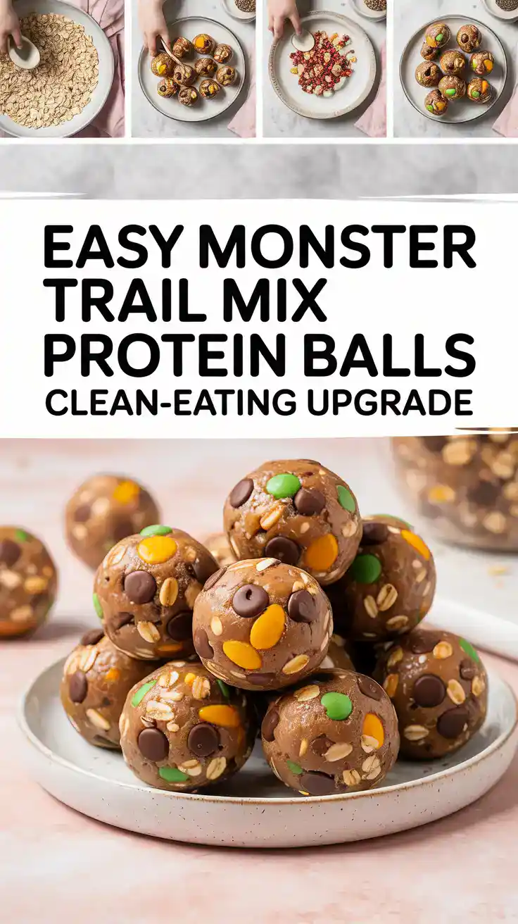 Easy Monster Trail Mix Protein Balls
