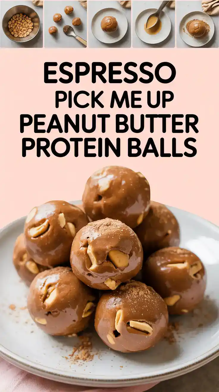 Espresso Peanut Butter Protein Balls