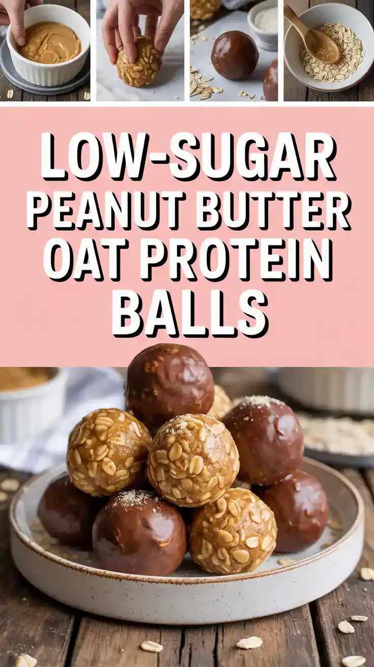 Low-Sugar Peanut Butter Oat Protein Balls