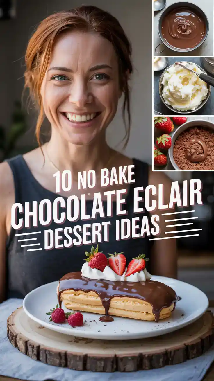 No Bake Chocolate Eclair Dessert