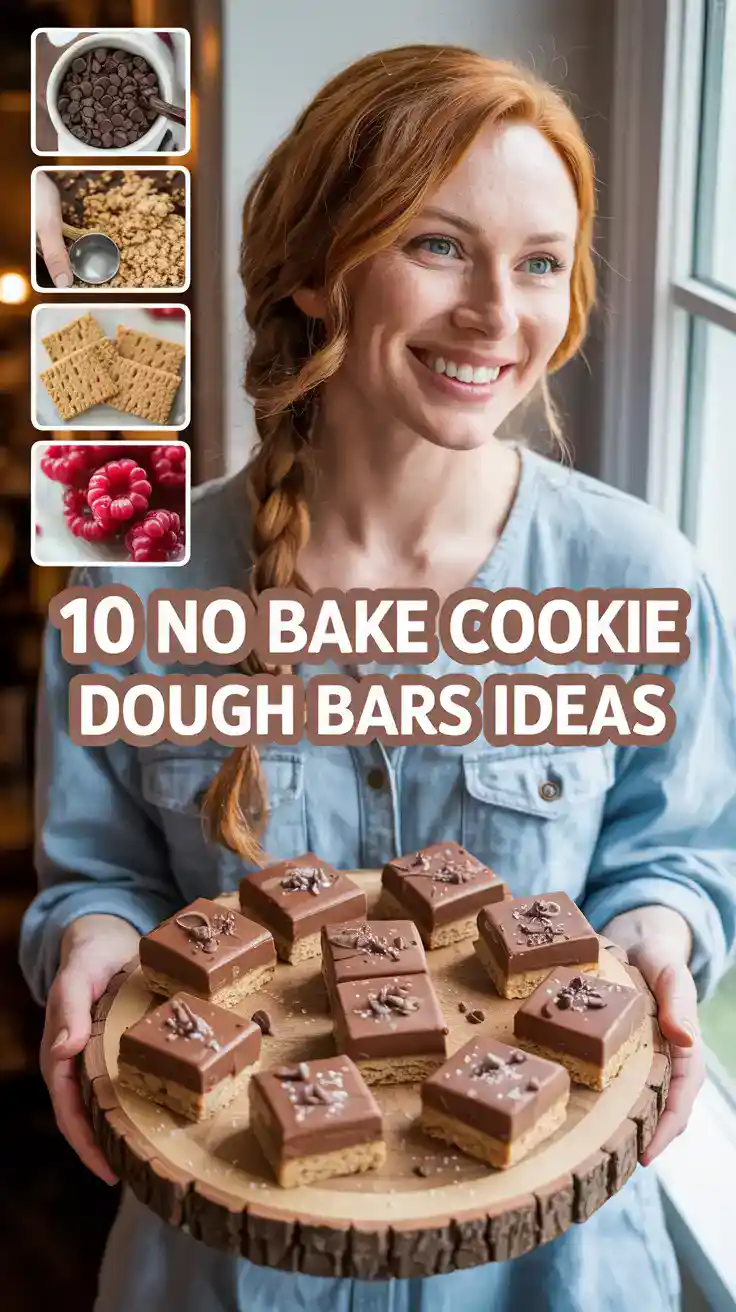 No Bake Cookie Dough Bars