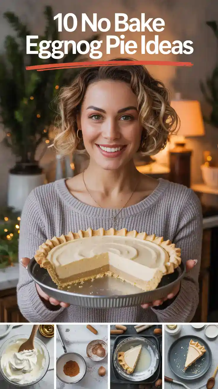 No Bake Eggnog Pie