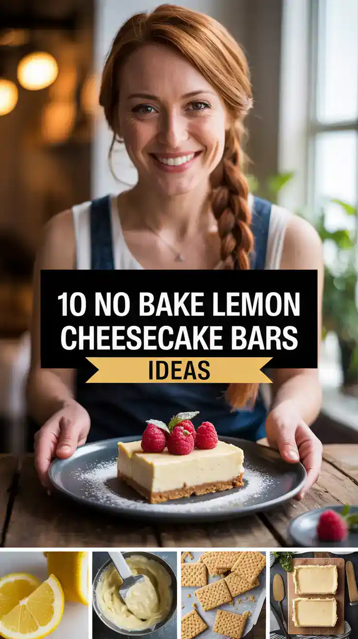 No Bake Lemon Cheesecake Bars